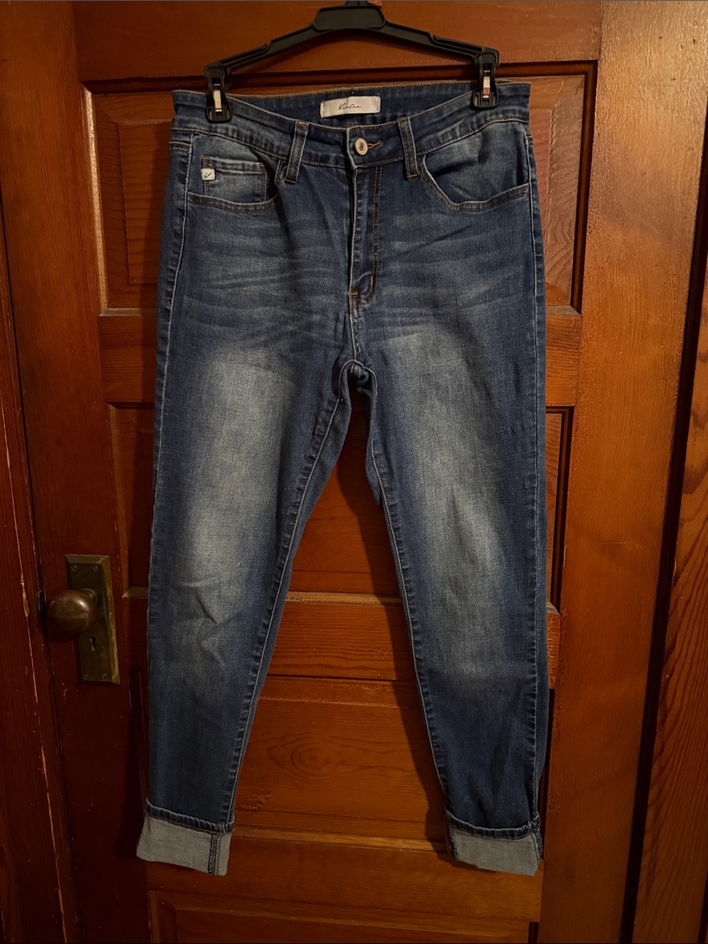 KanCan Women's Dark Blue Wash Jeggings